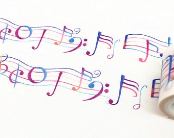 Note Washi Tape, Washi Tape, Movement Washi Tape