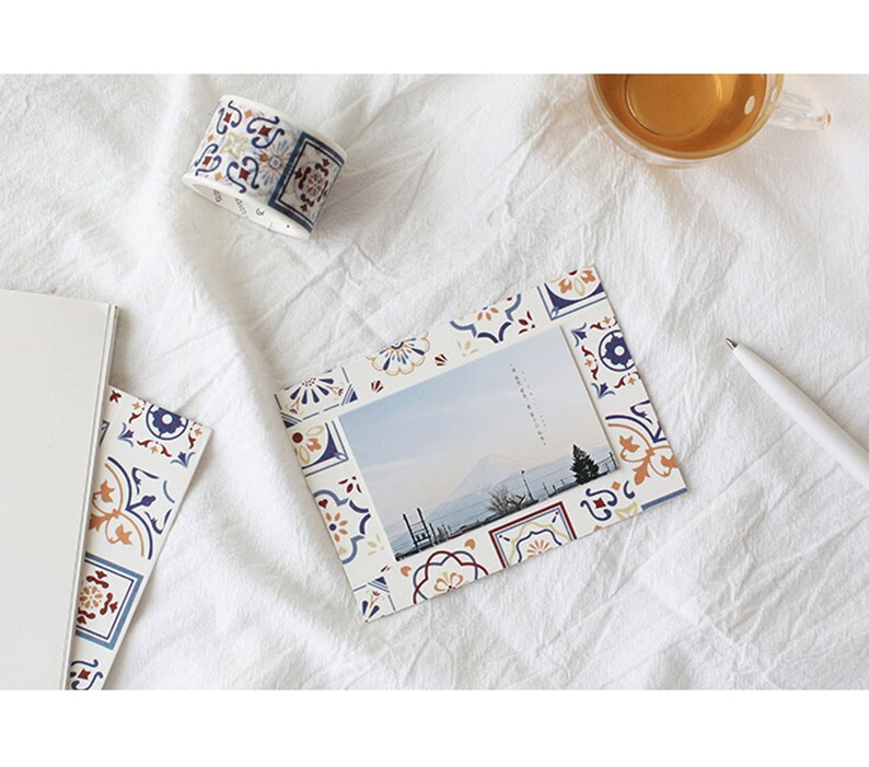 plain washi tape marble washi tape Washi Tapes retro washi tape patterned masking tape Tiles washi tape