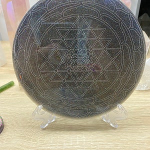 Shri Yantra Crystal Charging Tray
