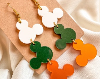 Disney Inspired Autumn Mickey Mouse Earrings | Fall | Mouse Ear Earrings | Disney Jewelry