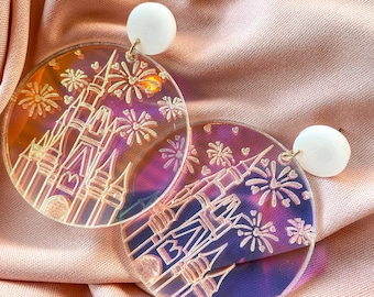 Pendientes del Castillo de Cenicienta de WDW / Princesa / Pendientes Disney / Joyas Disney / Disney World