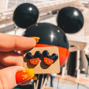 Mickey Mouse Stud Earrings | Mickey Earrings | Disney | Light Weight | Fun Colorful Mickey Mouse Studs