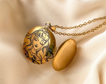 Sleeping Beauty Locket | Aurora Necklace | Disney Princesses| Disney Jewelry | Gift for Her / Them