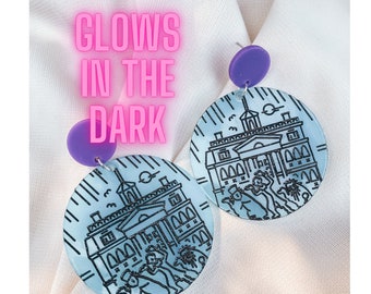 Disney spookhuis oorbellen | Gloed in de donkere oorbellen | Disney-sieraden