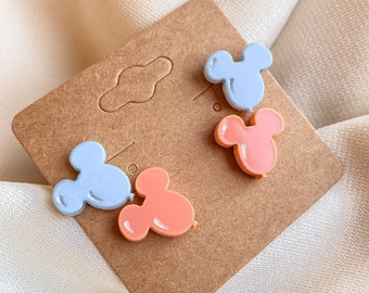 Disney Inspired Pastel Mickey Balloon Earrings | Spring | Mouse Ear Earrings | Disney Jewelry