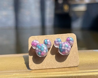 Mickey Mouse Bubble Gum Stud Earrings - Disney Jewelry - Mickey Earrings - Girl Stud Earrings - Everyday Earrings - Disney Wedding Earrings