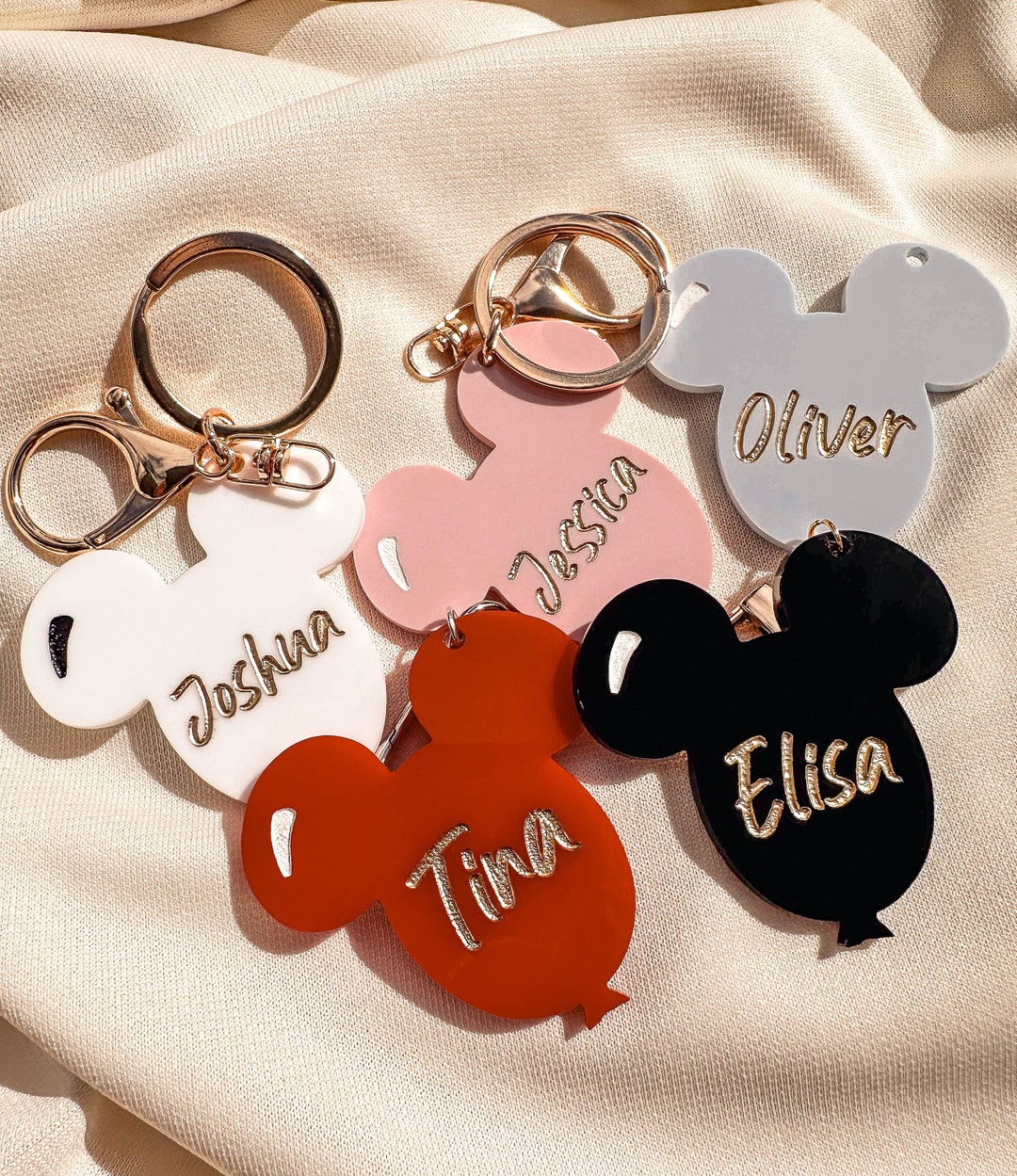 Personalized Mickey Mouse Keychain - Disney Lover Gift / Statement Bag ...