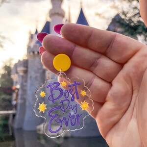 Boucles d'oreilles tendance Raiponce Tangled meilleur jour de tous les temps Boucles d'oreilles Disneyland Bijoux Disney image 7