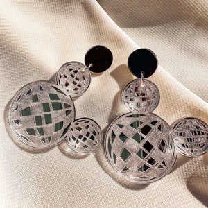 Disco Ball Mickey Earrings Retro Disney Earrings Disney Jewelry image 5