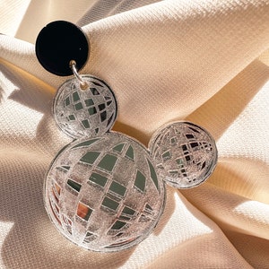 Disco Ball Mickey Earrings Retro Disney Earrings Disney Jewelry image 4