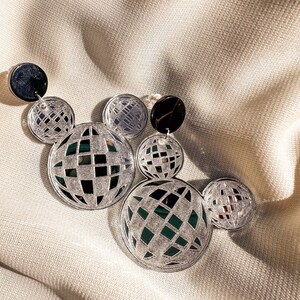 Disco Ball Mickey Earrings Retro Disney Earrings Disney Jewelry image 6