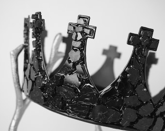 Sample Sale - M A X I M U S : Black Dragon Glass Crown