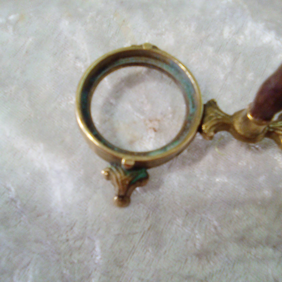 Unusual salt and pepper pots with stand in brass with wooden Etsy