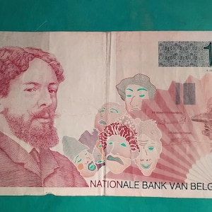 100 Francs Belgium, Banque Nationale de Belgique, original bank note 1984