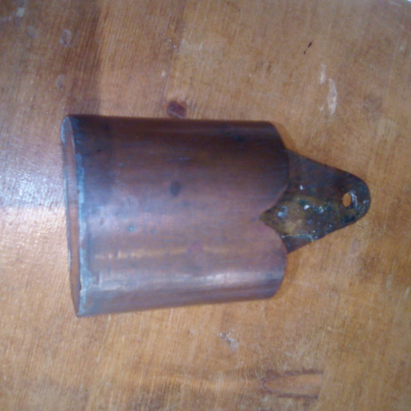 Vintage Français Brass Fireside Spill ou Taper Holder Décoratif Vintage