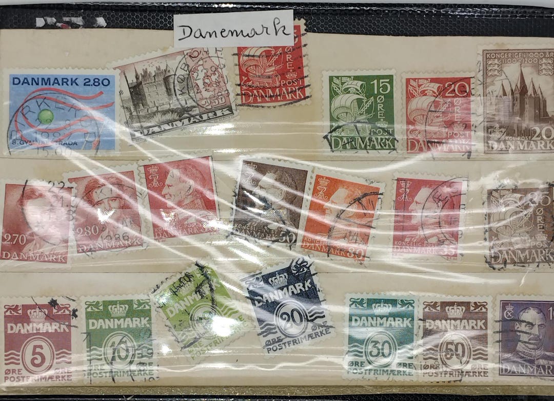 A Collection of USED Postage Stamps Collectable Items DENMARK - Etsy ...