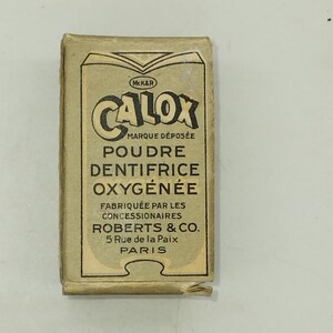 RARE Calox pulverisierte Sauerstoff Zahnpasta Französisch sammelbar