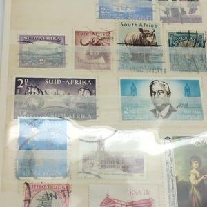 Una colección de sellos postales USADOS, artículos coleccionables de SUDÁFRICA.