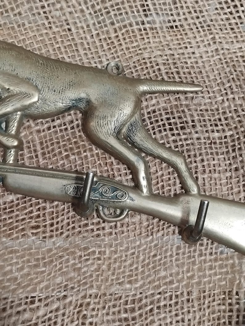 Key Holing Rifle Brass Hunting Dog and Rifle Key Holder Hunting Collectable - Etsy