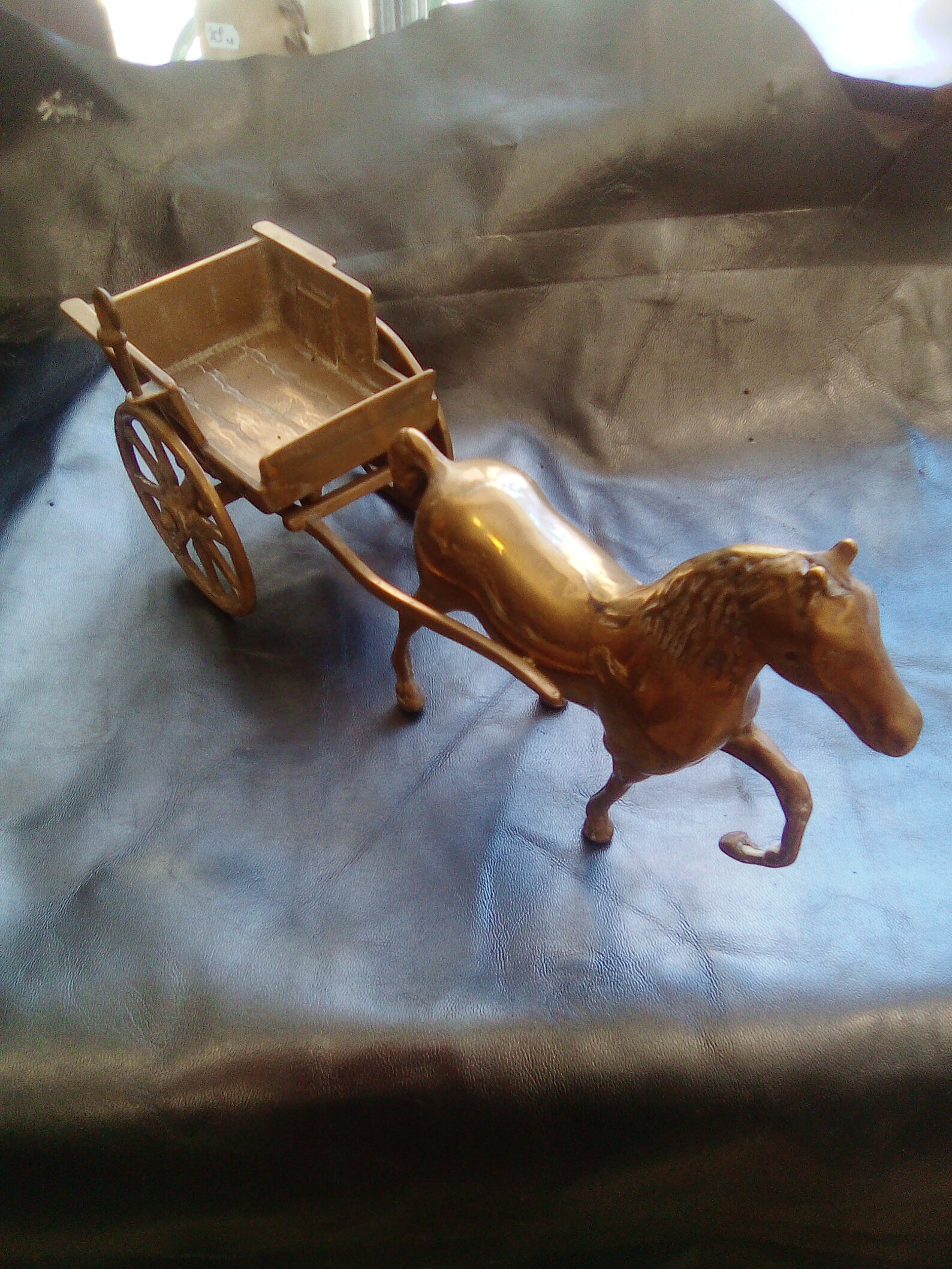 A Vintage Brass Horse and Cart. Victorian Style Carriage Etsy