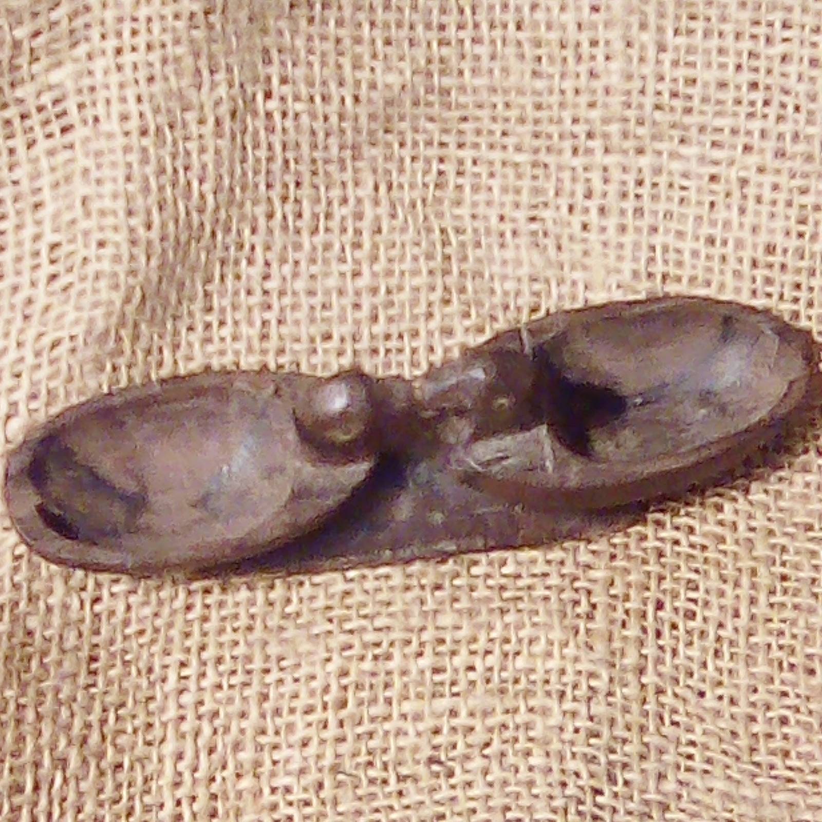 Ensemble de Condiments Distributeur Sel/Condiment en Bois Sculpté à La Main. Deux Canards/Oiseaux Ta