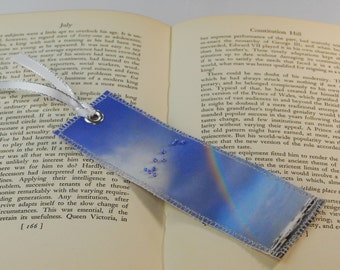 Braille Bookmark, Unique Bookmark, Rainbow Bookmark, Read Bookmark, Ocean Bookmark, Art Bookmark, Braille Gift, Fabric Bookmark