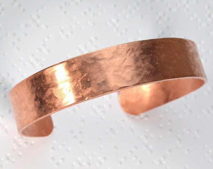 Hammered Copper Cuff Bracelet, Copper Bracelet, Hammered Cuff Bracelet