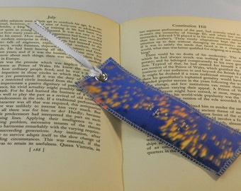 Braille Bookmark, Unique Bookmark, Rain Bookmark, Dream Bookmark, Art Bookmark, Handmade Bookmark, Braille Gift, Fabric Bookmark