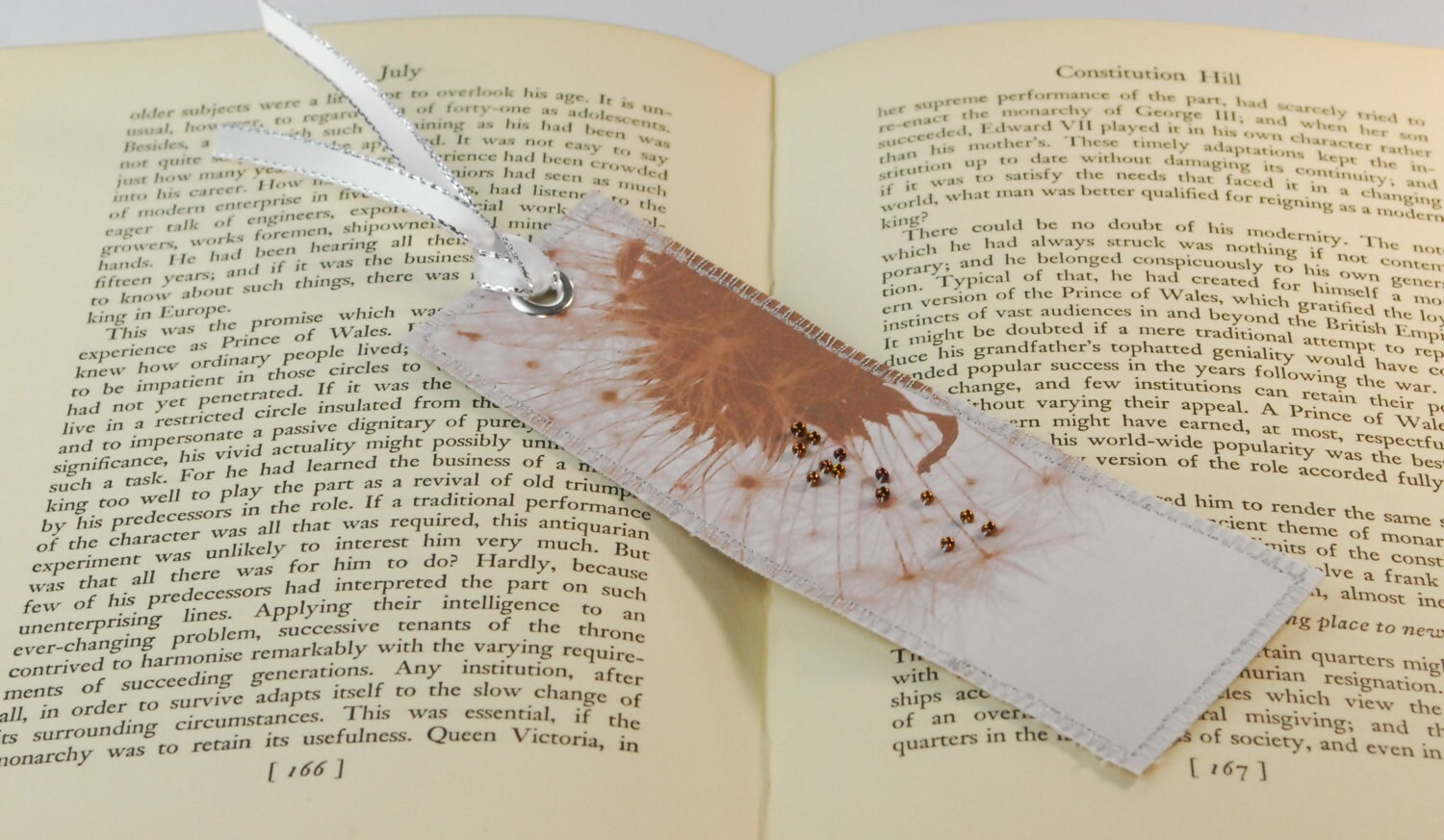 Braille Bookmark Unique Bookmark Dandelion Bookmark Dream Etsy