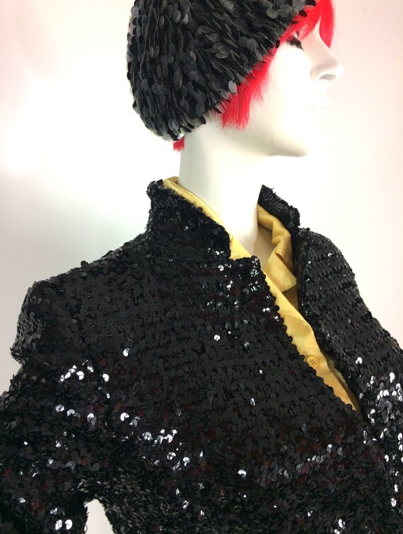80's Black and White Sequin Blazer by Surya main image 0