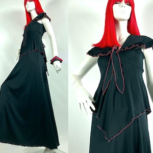 Radley of London 1970s vintage Deco maxi dress  / 60s Hippie / Ossie Clark / Celia Birtwell