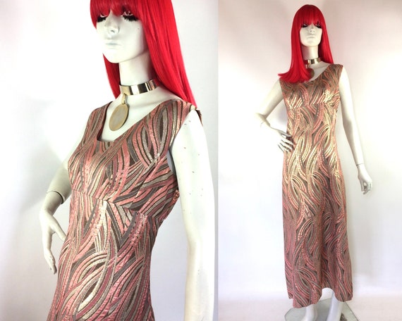 Jean Allen 1960s vintage metallic brocade glam max