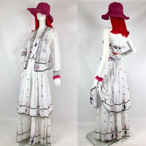 Reserved>>> 1970s vintage four piece ensemble cott