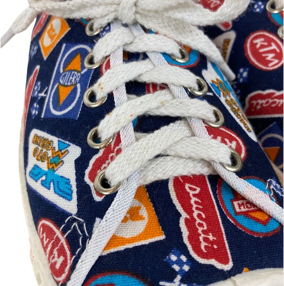 1960s / 70s vintage novelty Gas station print sneaker… Gem