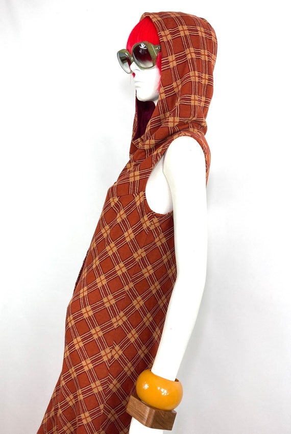 CLOBBER 1970s vintage hood jersey maxi dress / 6… - image 3
