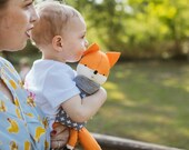 BO der Fuchs. auf Bestellung. Öko Spielzeug. Geschenk für Kinder. moderner Stofffuchs. Textilfuchs. Kinderzimmer Deko Fuchs.