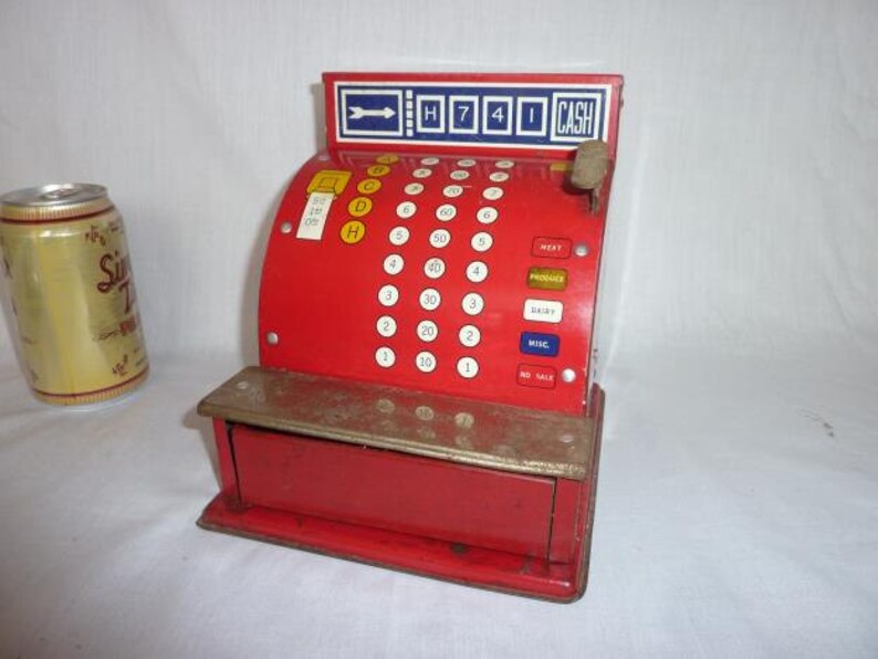 Vintage Toy Child's Cash Register Etsy