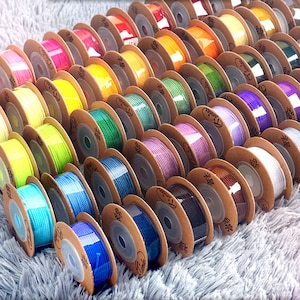 1mm Chinese Knot Nylon Cord DIY Beading Thread Colorful Rope Roll Shamballa Macrame Cord For Bracelet Necklace Jewelry Making 18m/20y/60ft