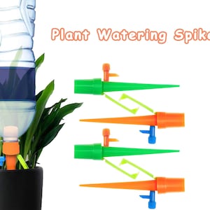 Plant Self Watering Spikes With Slow Release Control Valve Automatic Irrigation Equipment Adjustable Self Watering Spikes For Plants 15cm 6&quot;