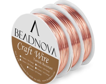 Copper wire ~ 0.8mm gauge bare copper wire ~ Antique Copper jewellery wire ~ 20g copper ~ Jewellery supplies ~ Wire wrapping ~ Jewelry wire