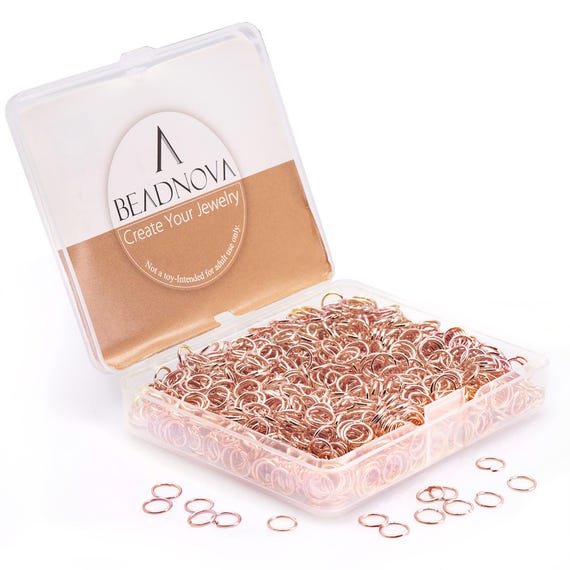 Lot De 900 Anneaux Ouverts Pour Bijoux - 4mm à 10mm - Avec Boîte De Rangement