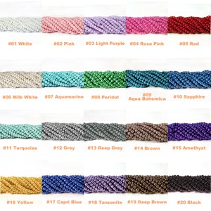 Perle di vetro satinato Perle rotonde 3 mm / 4 mm / 5 mm / 6 mm / 8 mm / 10 mm Perle di imitazione perlate Confezione da 100 pezzi per realizzare orecchini e braccialetti
