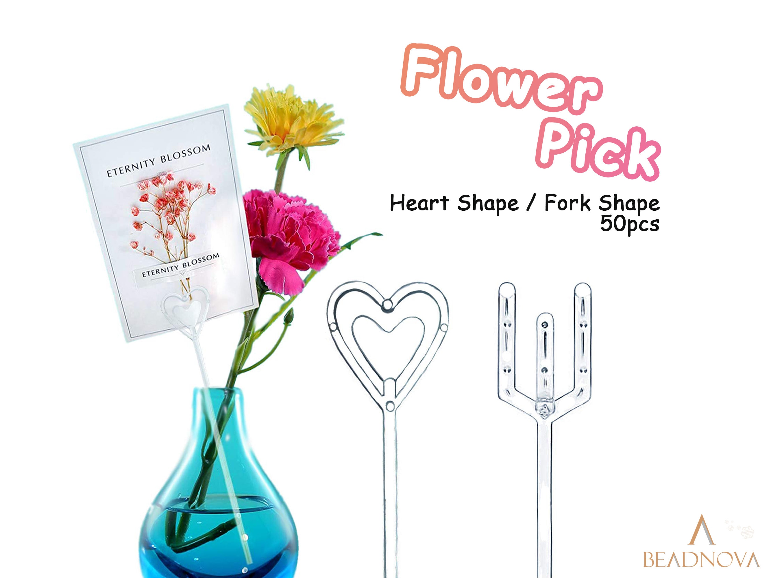 Aazon.co: Hananona 30 Pcs Etal Floral Place Card Holder, 13.4 Inch
