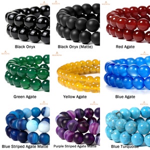 4-12mm natuurlijke edelsteen kralen ronde gladde matte losse kralen steen Agaat kristal kwarts sieraden maken monster volgorde 4mm 6mm 8mm 10mm 12mm afbeelding 7