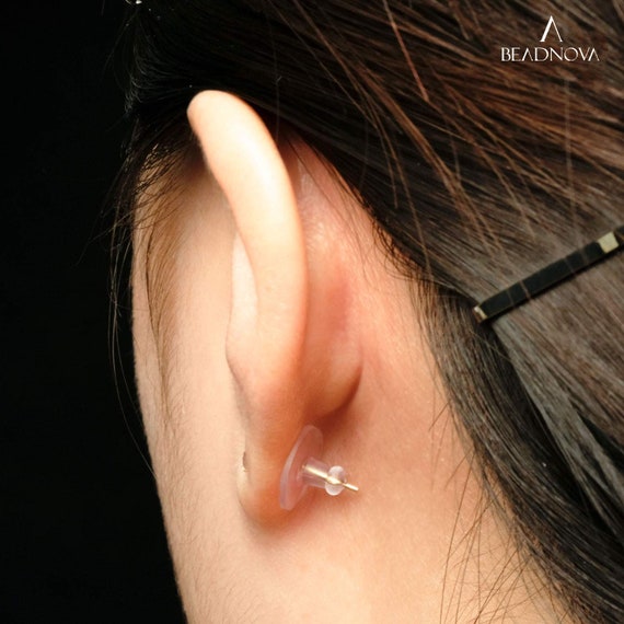 Wholesale Clear Plastic Ear Hooks Back Post Nuts Rubber Earring Backs  Stoppers Fashion Jewelry Earring Stud Diy Accessorie Tool