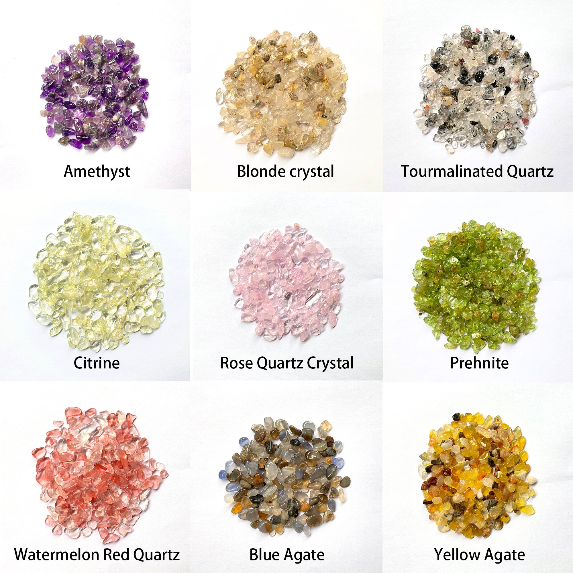 Undrilled Natural Gemstone Chips (NO Hole) Beads Irregular Loose Nugg…