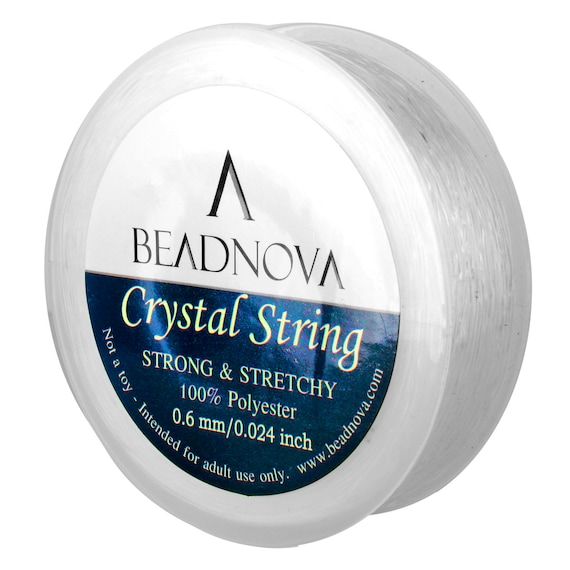 Elastic Stretch Thread 0.6 0.8 1.0mm Polyester Power Crystal String Clear Round Thread Stretch String Beading Cord for Jewelry Making