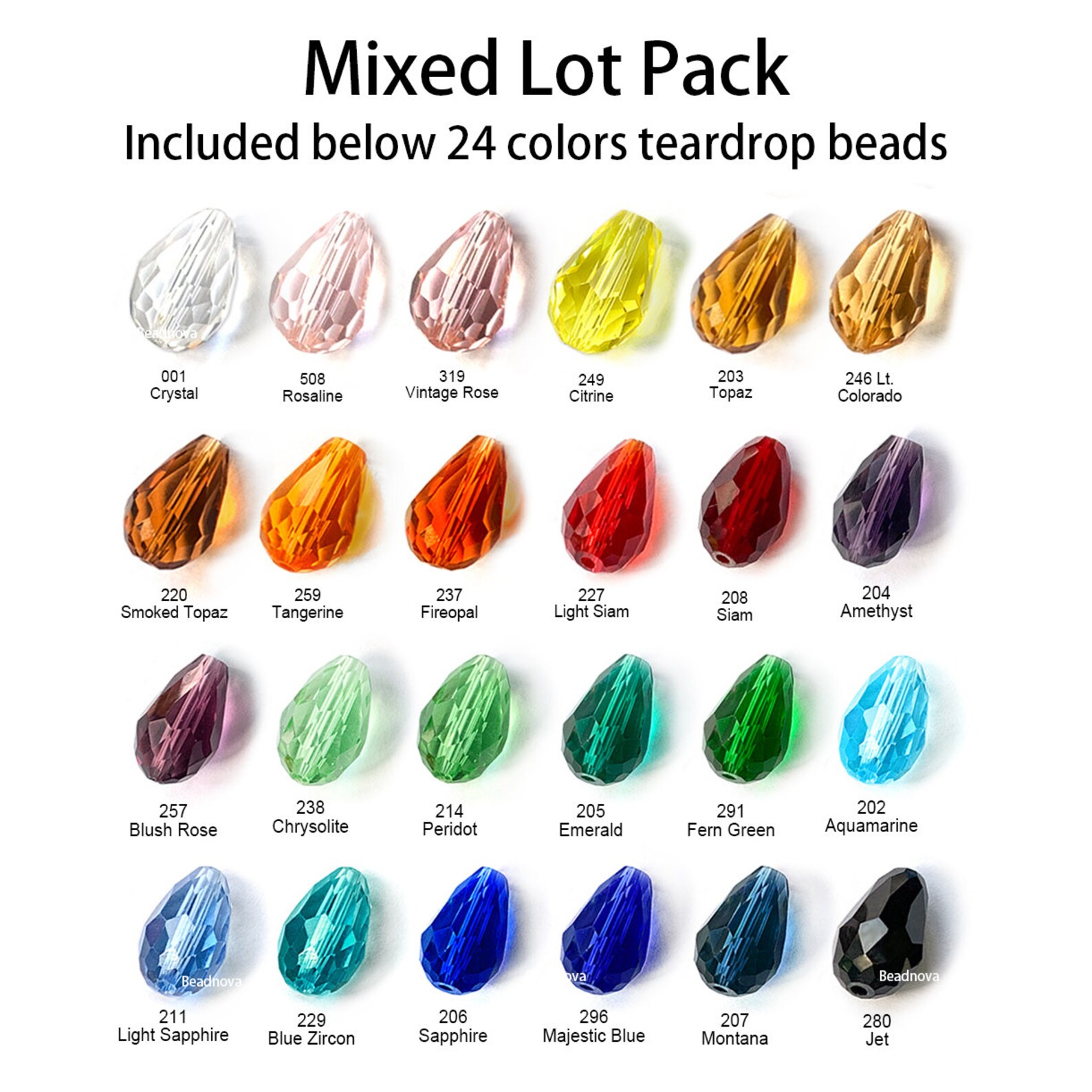 Teardrops Faceted Beads Tear Drop Beads Crystal Glass Beads Etsy