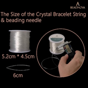Cordon extensible de fil de perles rond translucide élastique pour la fabrication de bijoux 0.6/0.8/1.0/1.2mm BEADNOVA image 2