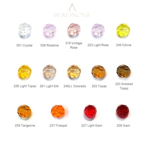 3/4/6/8/10mm Faceted Beads Classic Round Crystal Glass Beads Fashion Jewelry Beads Findings Charm Beads #5000 image 3